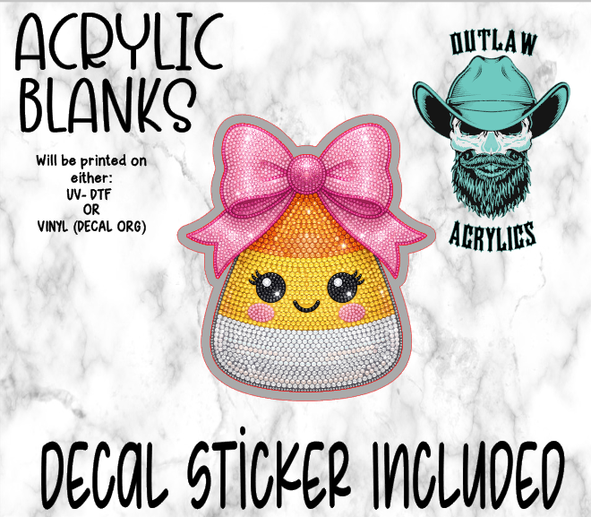 Dazzled Corn Girl Acrylic & Decal Set