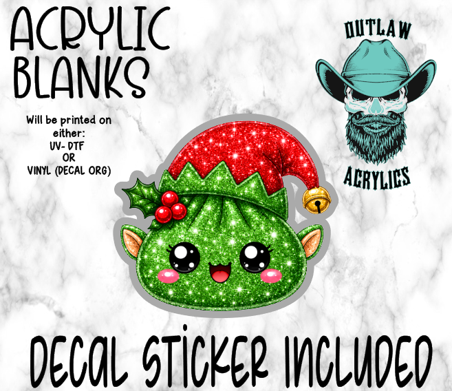 Elf Glitter Dump Acrylic & Decal Set