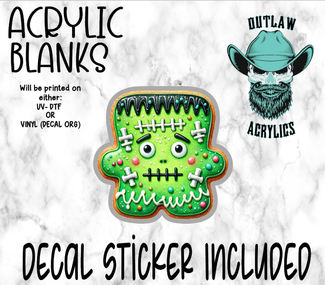 Frank Sugar Cookie Acrylic & Decal Set