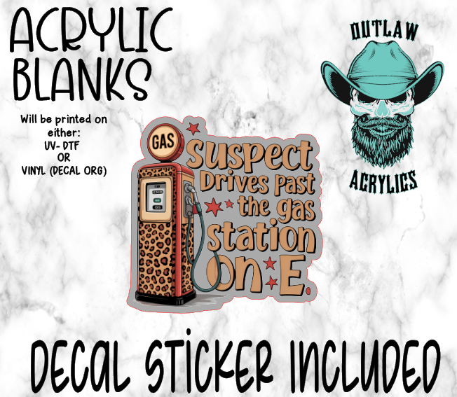 Suspect Empty Acrylic & Decal Set