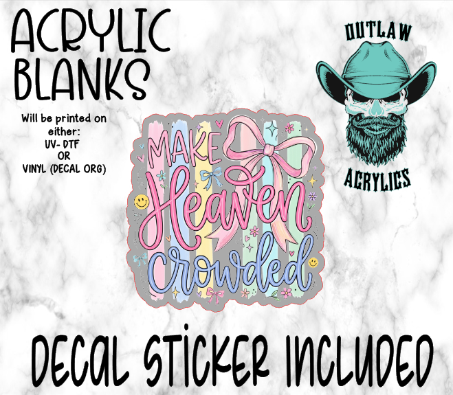 Pastel Heaven Crowded Acrylic & Decal Set