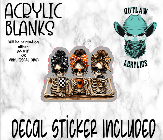 Skele Trio Pack Acrylic & Decal Set