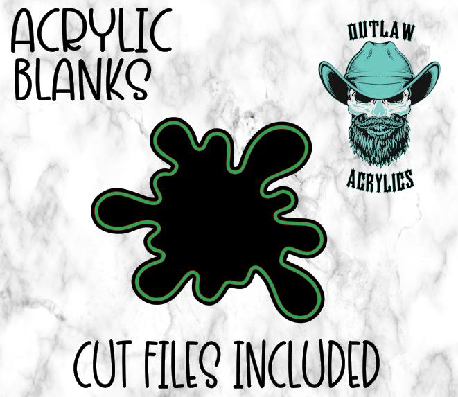 Splatter Badge Reel Acrylic