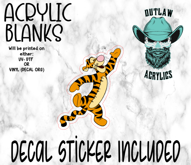 TTFN Acrylic & Decal Set