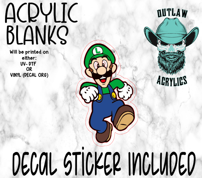 L Man Acrylic & Decal Set