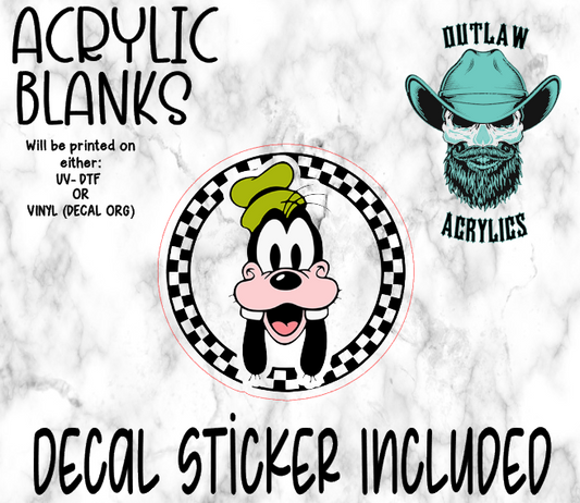 Goof Face Acrylic & Decal Set