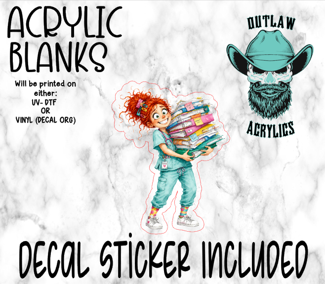 Resident Nurse Charting Acrylic & Decal Set