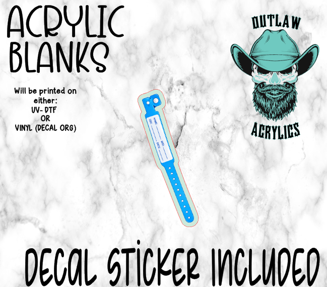 Famous Identification Band Acrylic & Decal Set