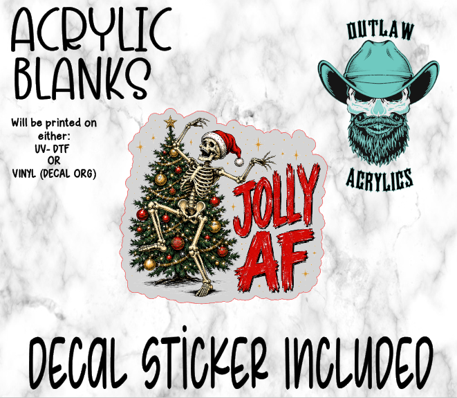 Jolly AF Acrylic & Decal Set