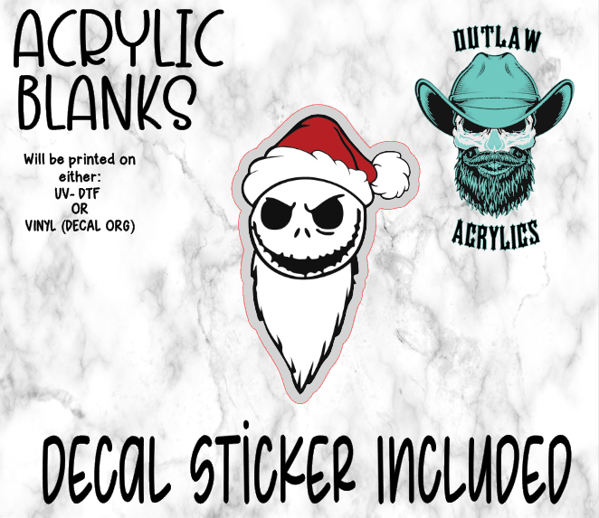 Nightmare Guy Full Beard Face Acrylic & Decal Set