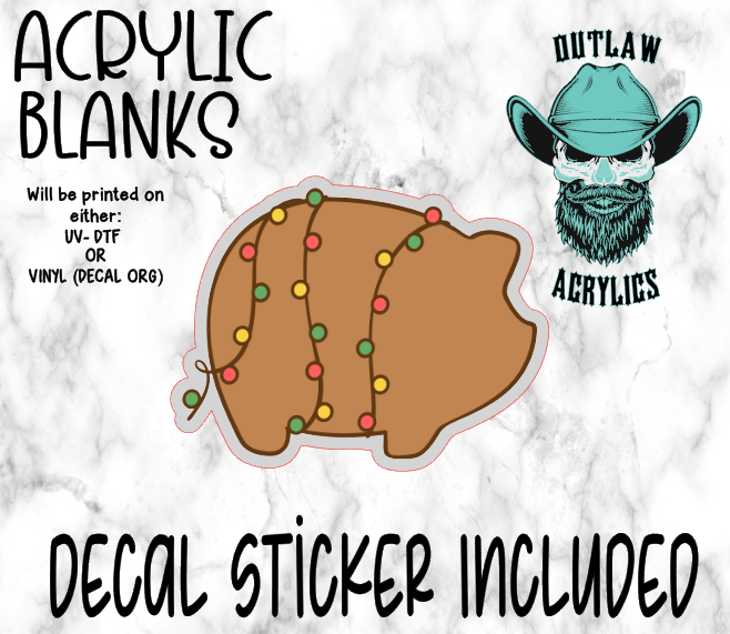 Concha Pig Acrylic & Decal Set
