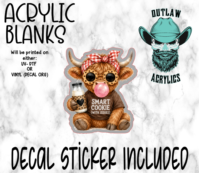 Smart Cookie Highland Acrylic & Decal Set