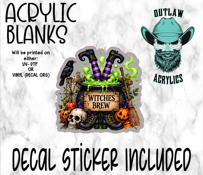 Witches Brew Acrylic & Decal Set