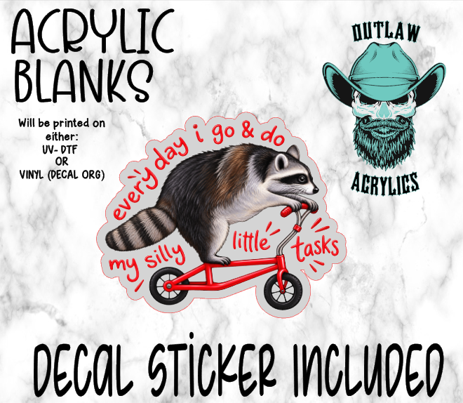Every Day Jimothy Ride Acrylic & Decal Set