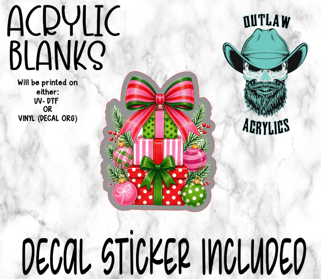 Christmas Presents Acrylic & Decal Set