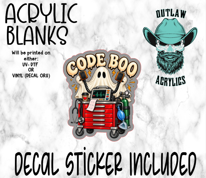 Code Boo Crash Cart Acrylic & Decal Set