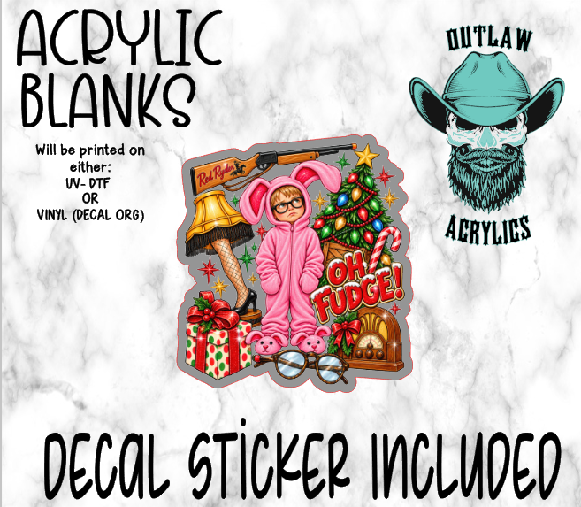 Oh Pink Rabbit Acrylic & Decal Set