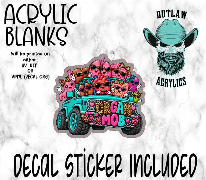 Organ Mob Acrylic & Decal Set