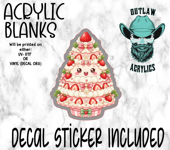 Strawberry Shortcake Tree Acrylic & Decal Set