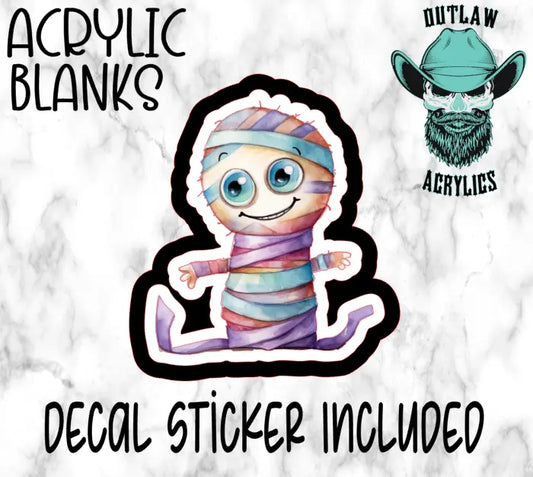 Cute Mummy Kid Acrylic & Decal Set - Outlaw Acrylics