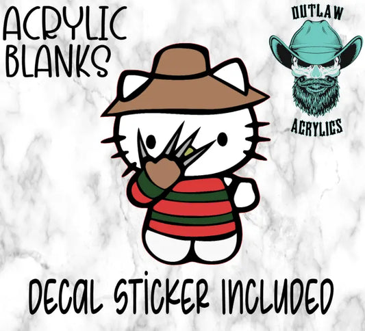 Freddy Kitty Acrylic & Decal Set - Outlaw Acrylics