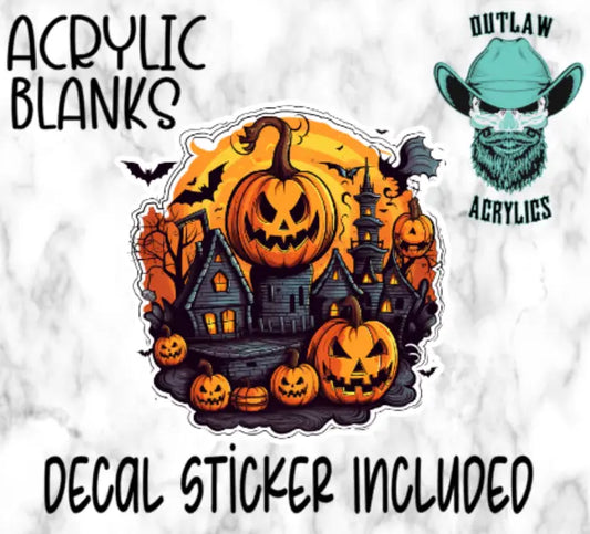 Pumpkin Houses Acrylic & Decal Set - Outlaw Acrylics