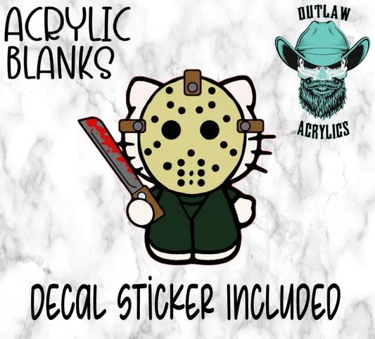 Jason Kitty Acrylic & Decal Set - Outlaw Acrylics