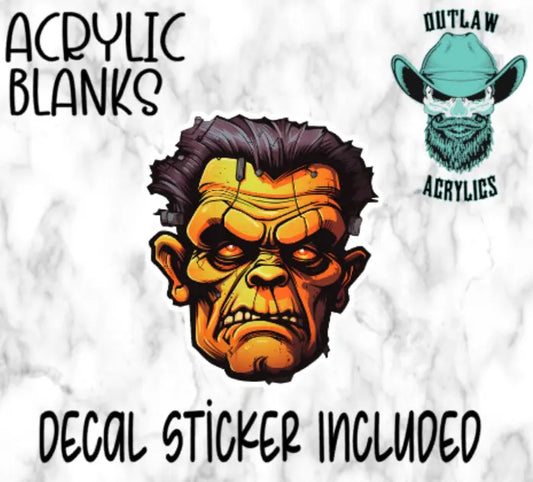 Mean Mug Frankenstein Acrylic & Decal Set - Outlaw Acrylics