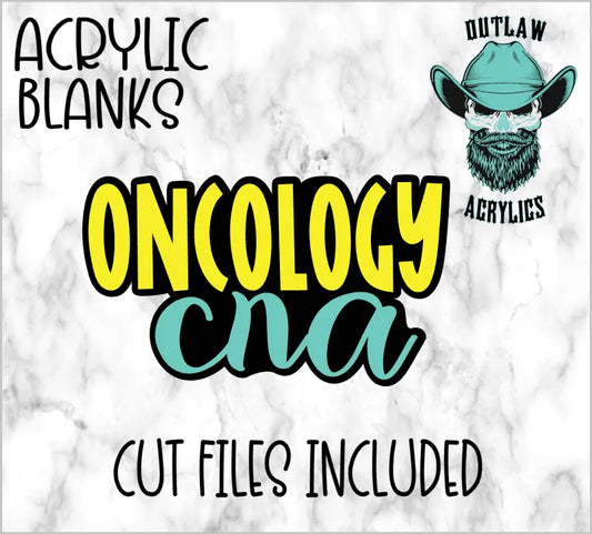 Oncology Cna Badge Reel Acrylic - Outlaw Acrylics