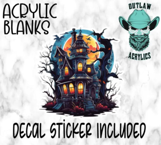 Spooky House Halloween Acrylic & Decal Set - Outlaw Acrylics