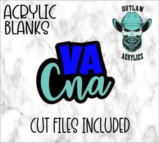 VA CNA Badge Reel Acrylic - Outlaw Acrylics