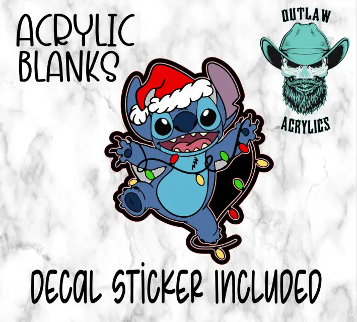 Christmas Stitch Acrylic & Decal Set - Outlaw Acrylics