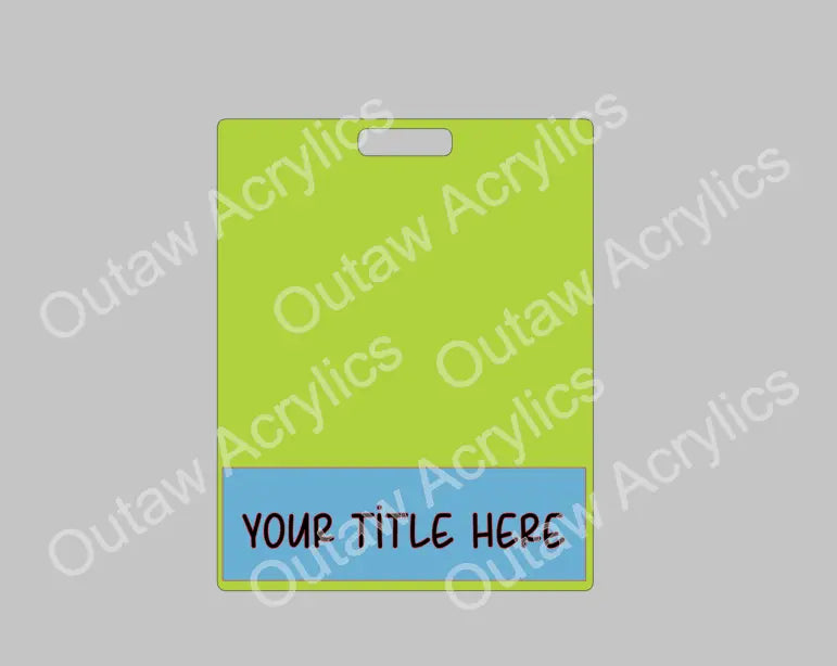 Badge Buddy Horizontal Extended- Lightweight - Outlaw Acrylics